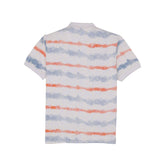 Status Quo Boys All-Over Striped Printed Polo Collar Tshirt